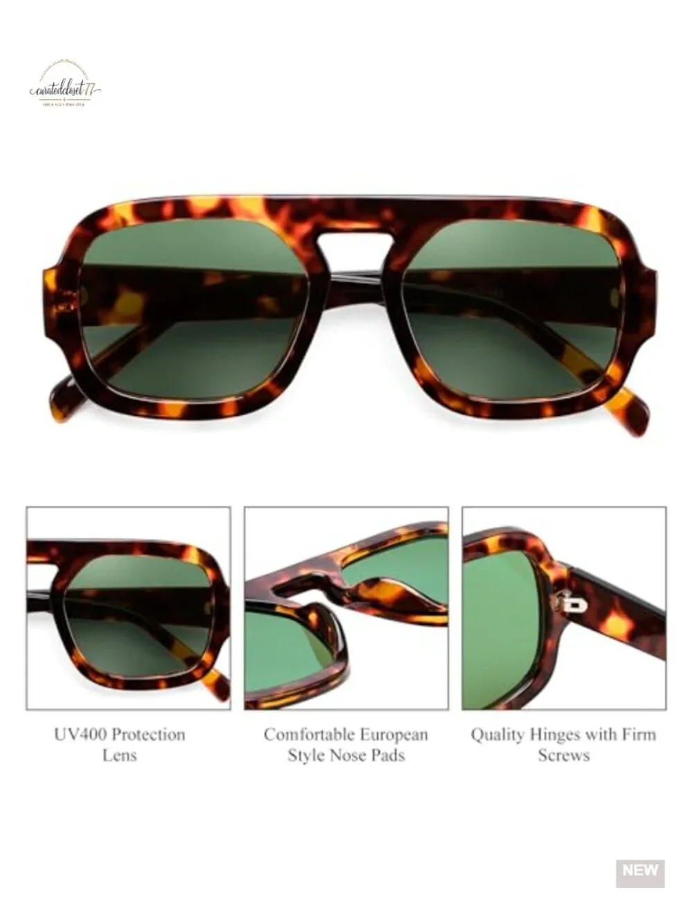 Retro Square Aviator Sunglasses for Women Men 70s Vintage Trendy Plastic Frame
